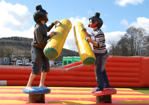 Duel Combat Fighting Arena Inflatable Gladiator Jousting Game With Logo Printing