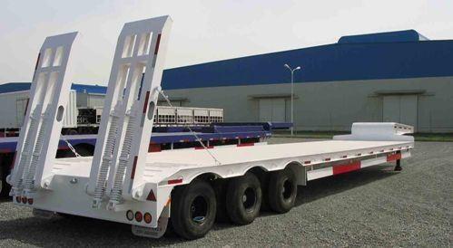 Heavy Mechanical Suspension Lowboy Semi Trailer 100 Ton 4/6 Axles for Equipment
