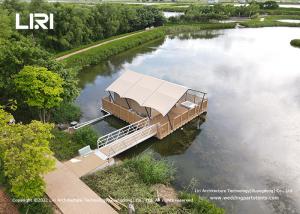 China 4.5m Span Width Luxury Glamping Tents Resort Outdoor Desert Mongolian Nomad Safari Lodge factory