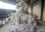 Animal Statue Life Size Fiberglass Horse With Wing Statue For Mall Decoration