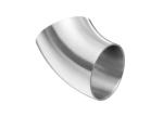 304 / 304L Stainless Steel Sanitary Pipe Fittings Butt Weld Tube Elbow For Food