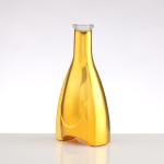 Aluminum Plastic PP Collar Electroplate 500ml 700ml 750ml Vodka Glass Bottle for