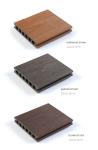 WPC Outdoor Tile 3D Embossed Wood Plastic Composite Decking For Garden