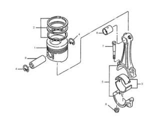 China 1337082 Ring Group Piston Cylinder Liner 297-9158 Engine 133-7082 Ring 2979158 Piston factory