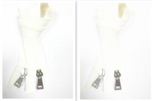 China Eco- friendly Most Popular Double Sliders 2 Way Open End Metal Zipper Close-end / Open-end factory