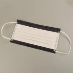 Black 3 Layer Non Woven N95 Particulate Dust Mask Disposable Mouth Mask 17.5*9.5