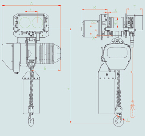 Hoisting Equipment Electric Chain Hoist Planetary Reducer ISO9001 CE CCC
