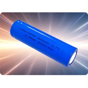 14500 3.7V 800mAh Rechargeable Lithium Battery with 10C Discharge