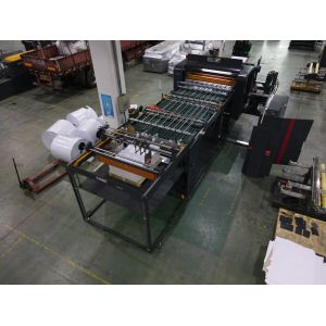 China Userfriendly  Kraft Paper Roll Cutting Machine INK JET Paper Roll To Roll Cutting Machine on sale