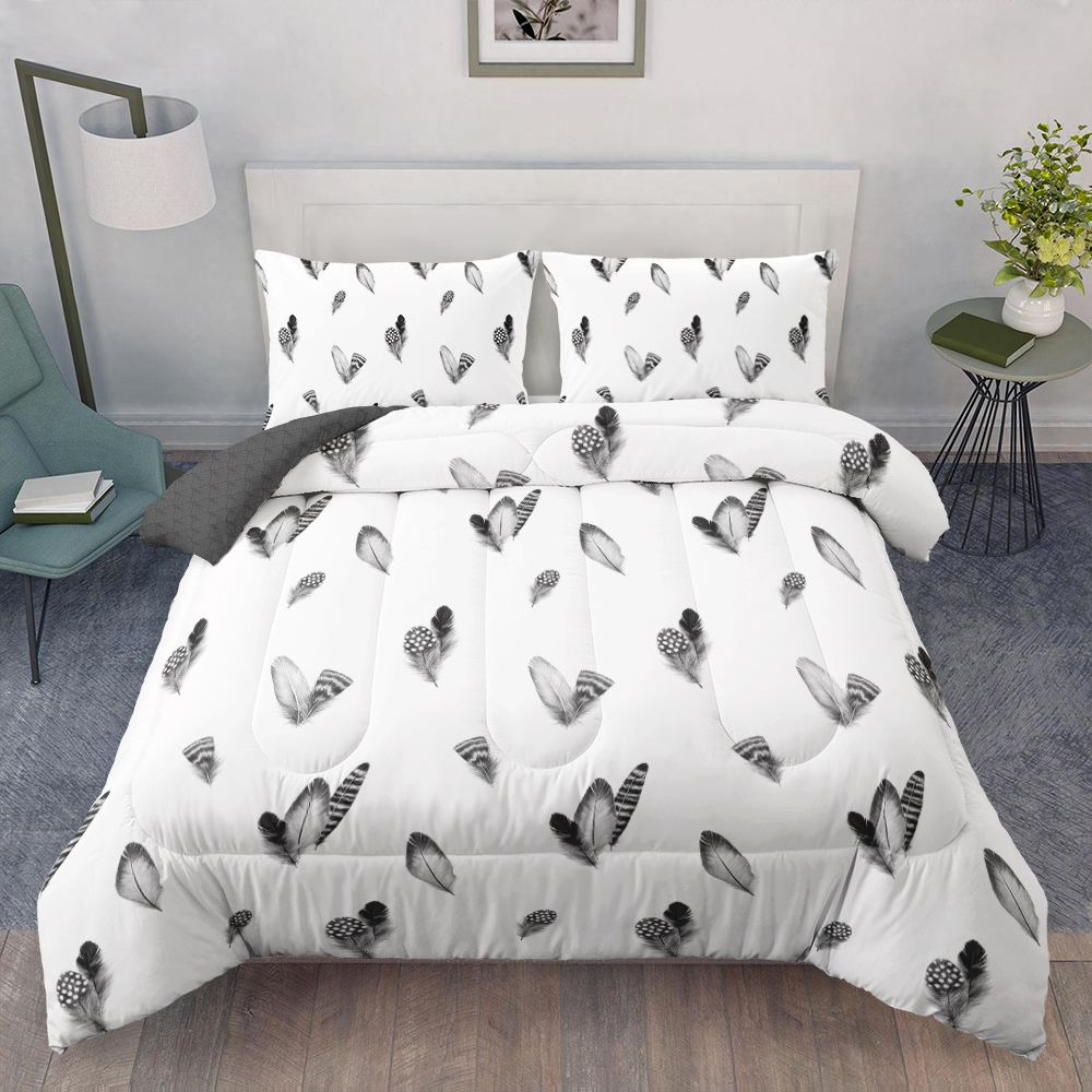 Add a Touch of Sophistication to Your Bed with Geometric Pattern Flannel Bedding Set