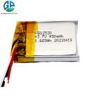 KC rechargeable li polymer battery 3.7V 450mAh 1.665Wh 602530