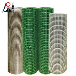 China Welded Wire Mesh Fence Roll Bird Cage Weld Iron Wire Aviary Mesh factory