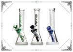 Sandblasted Glass Beaker Bong 10 Inch Glass Smoking Pipes Mix Color