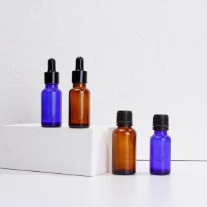 China Essential Oil Cosmetic Glass Bottles 5ml 15ml With Dropper factory