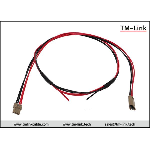 China Molex 2.5mm pitch  4 way male to female custom wire harness with PVC Jacket factory