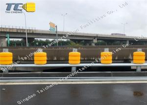 China PU EVA Reflective Tape Highway Guardrail With Galvanized Highway Crash Barrier factory