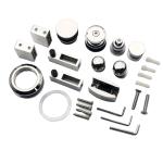 SS304 Square 30*10mm Bar Shower Sliding Door Tube Fitting with Silver Appearance