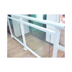China Metal Building Balcony Railing Tempered Double Glazed Aluminium Iron Baluster factory