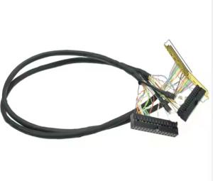 China Custom IPEX-20445-050E 50 Pin Micro Coax LVDS Cable for 7&quot; LCD Display factory