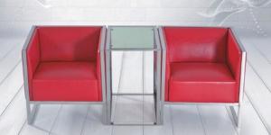 China Modern PU leather China reception office lounge sofa factory