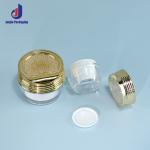 Dark Blue PET Acrylic Bottles Luxury For Facial Cleanser Serum Lotion And Cream