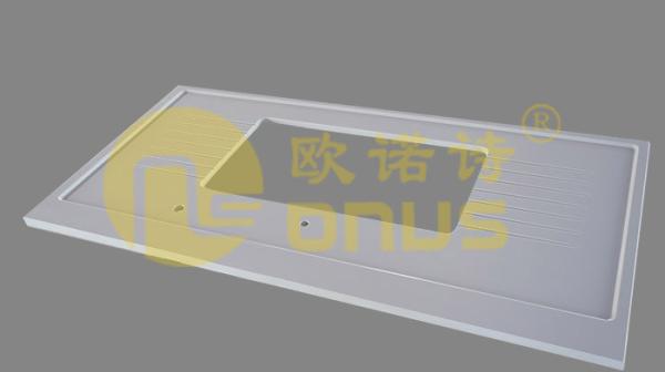 Mold epoxy resin marine drop in sinks monolithic technology for chemical