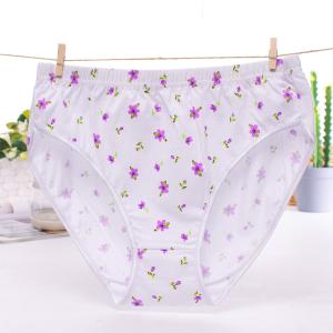 China Customized plus size cotton ladies underwear factory