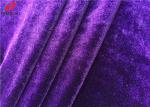 Micro Korea Velvet Shiny Spandex Velvet Cloth Textile Fabric For Skirt / Dress