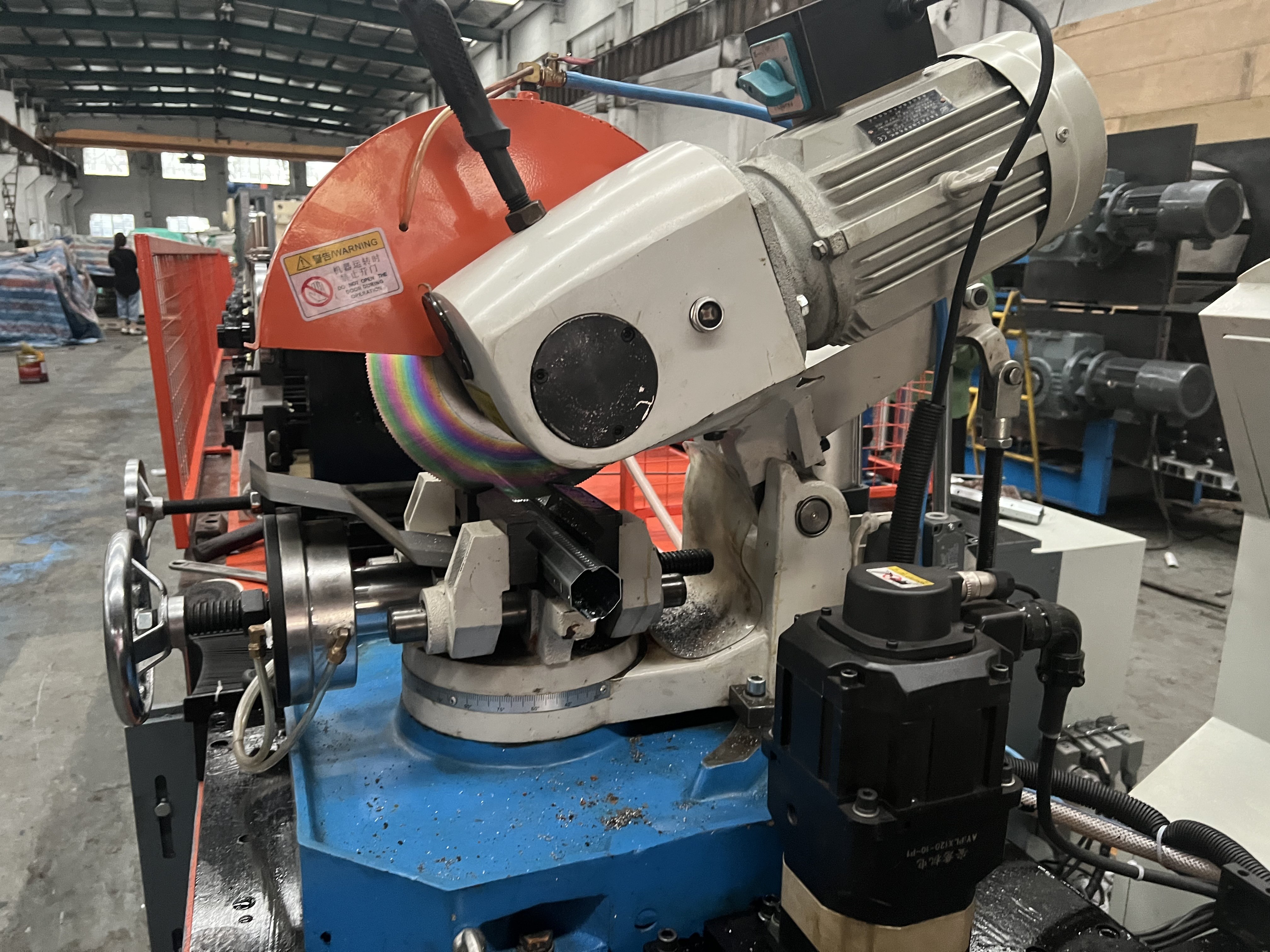 7.5KW Hydraulic Shutter Door Roll Forming Machine Punching Galvanized Metal