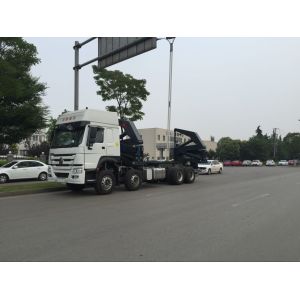 20ft Truck Mounted Crane Side Loader Sidelifter , Container Self Loading