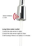 35mm Cartridge Chrome Plated Touch Free Kitchen Sink Faucet