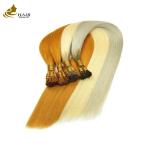 Texture Straight Human Prebonded Hair Extensions Seamless Permable