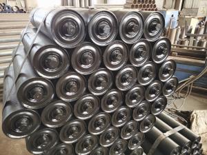 China 114mm Belt Steel Return Troughing Conveyor Idler Roller For Crushing Plant factory