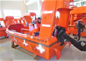 China 6 Persons 4.54m GRP Fast Rescue Boat Ship Life Saving Equipment factory