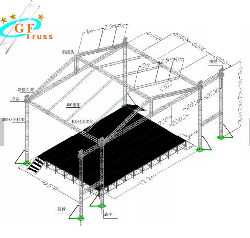 Lighting Spigot Outdoor Aluminum Wedding Decoration Stage Truss Stage Truss