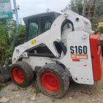 Turbocharged Used Skid Steer Loader Bobcat S160 High Speed