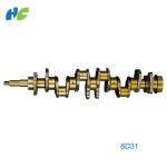 6D31T Unique Forged Steel Crankshaft Auto Engine Parts Good Performance