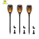 1W Solar Led Flickering Flame Outdoor Light 10 Hours Working Lifetime