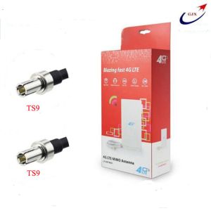 4G LTE 88dBi TS9 CRC9 Dual Connector 700~2600mhz White MIMO Antenna