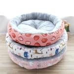 Thickened Arctic Velvet Warm Pet Nest Pad Round Linen Medium Large Puppy Cot