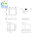 Therapy Light Red Blue Infrared Red 3030 LED SMD Chip 120° Viewing Angle 3 Year