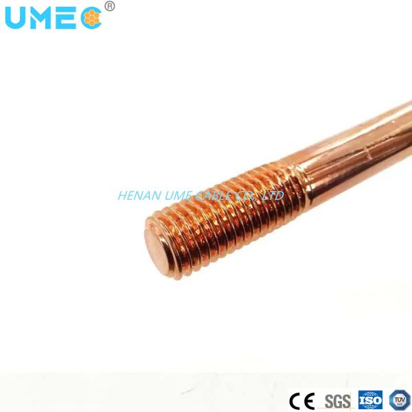 Copper Conductor Material 0.33mm-0.38mm Copper-Plated Ground Rods Accepted by