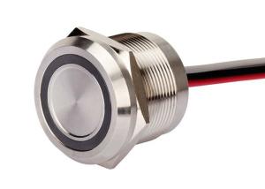 China 19mm 1NO Momentary Ring Illuminated IP 68 Waterproof Sealed Piezo Switch factory