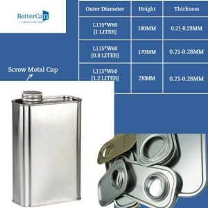 Metal 4L Engine Oil Tin Can Round Shape With Customised Handle