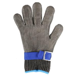 China 25CM 5 Finger Safety Metal Mesh Gloves Cut Protection factory