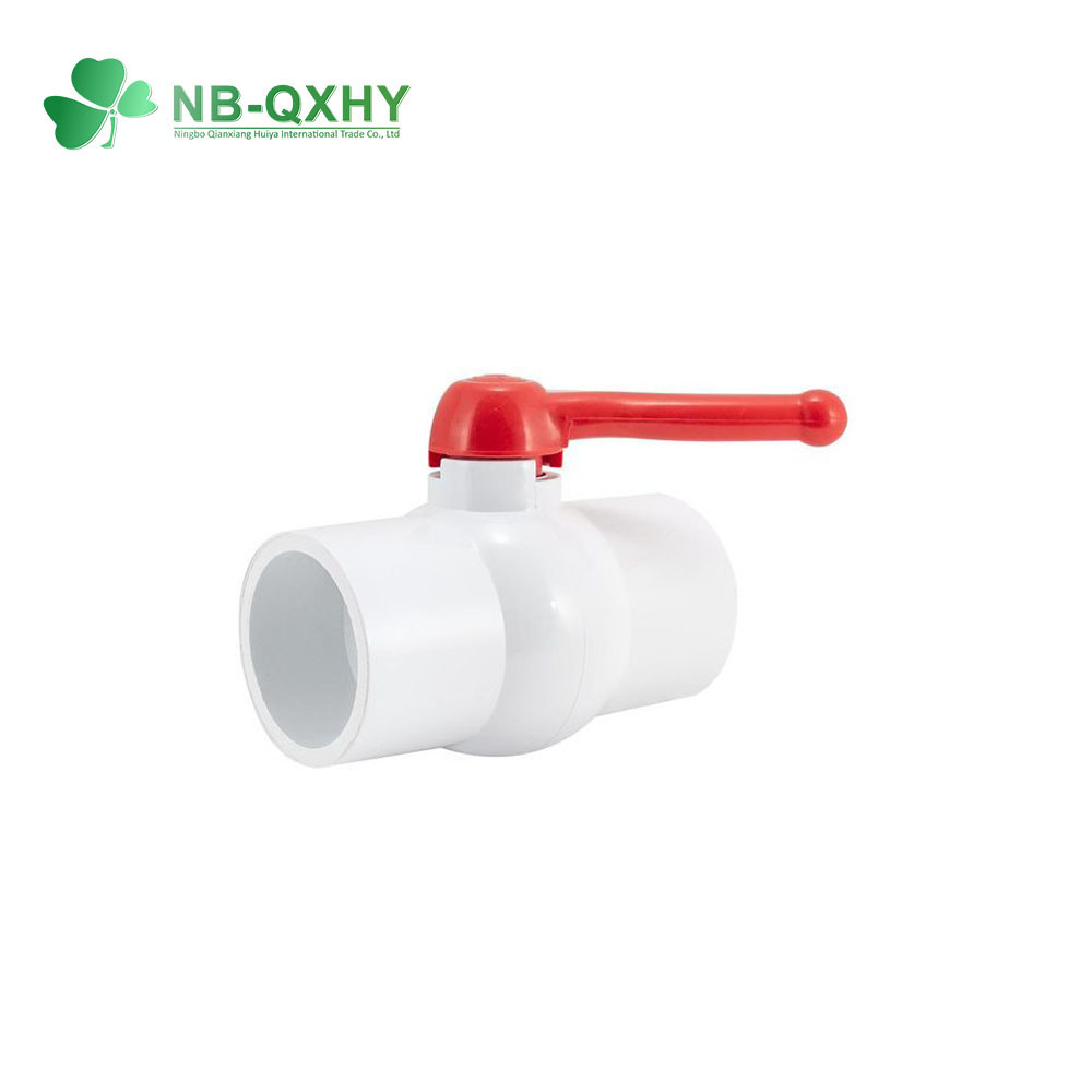 Manual Round Compact PVC UPVC Socket Ball Valve for Irrigation Usage