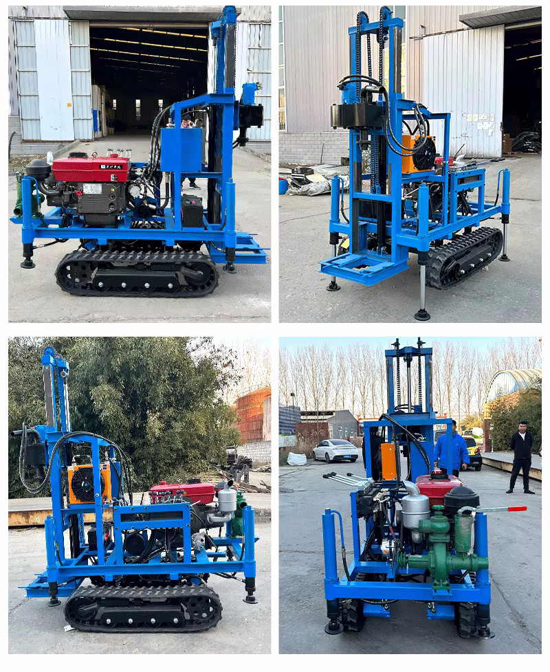 Hot Sale Mobile Diesel Small Water Well Soil Drill 150m Depth