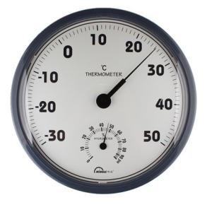 China Round Elegant Indoor Outdoor Thermometer With Temperature / Hygrometer Reading factory