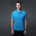 OEM Sublimation Loose Polo T Shirt 240gsm Embroidery SGS Blue Polo Collar T