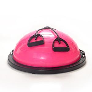China Anti Slip Half Balance Ball Trainer Yoga Exercise Ball with Resistance Bands Bonus Foot Pump for Yoga Fitness factory